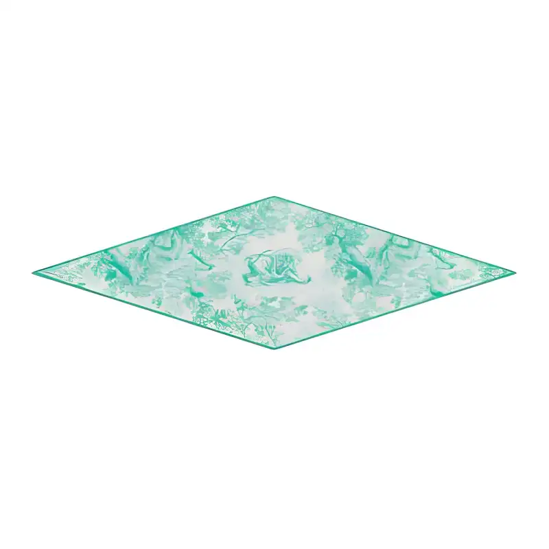 DIOR Mulberry Silk Scarves Women's Green
