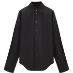 LOEWE Shirts Men's Black Lapel Moderate
