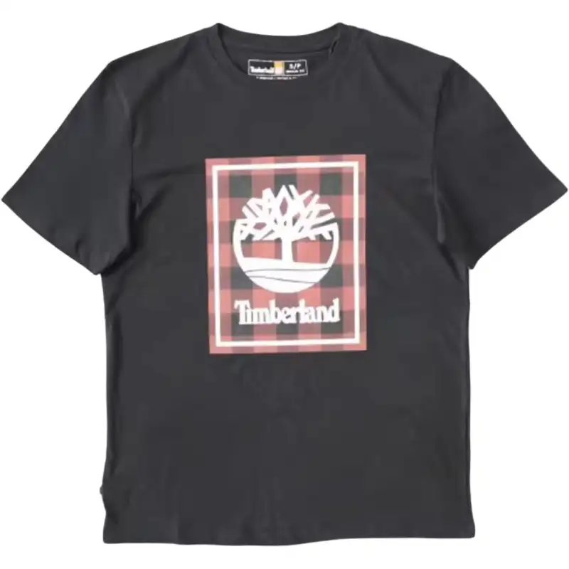 Timberland T Shirts Men's Black Crew Neck Moderate