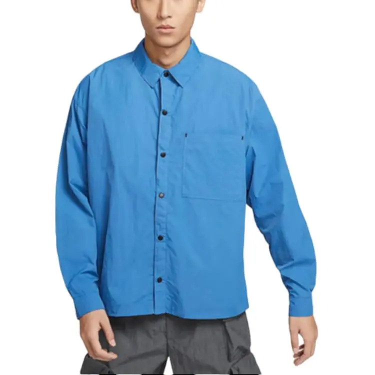 Nike Shirts Men's Blue Lapel Moderate Other