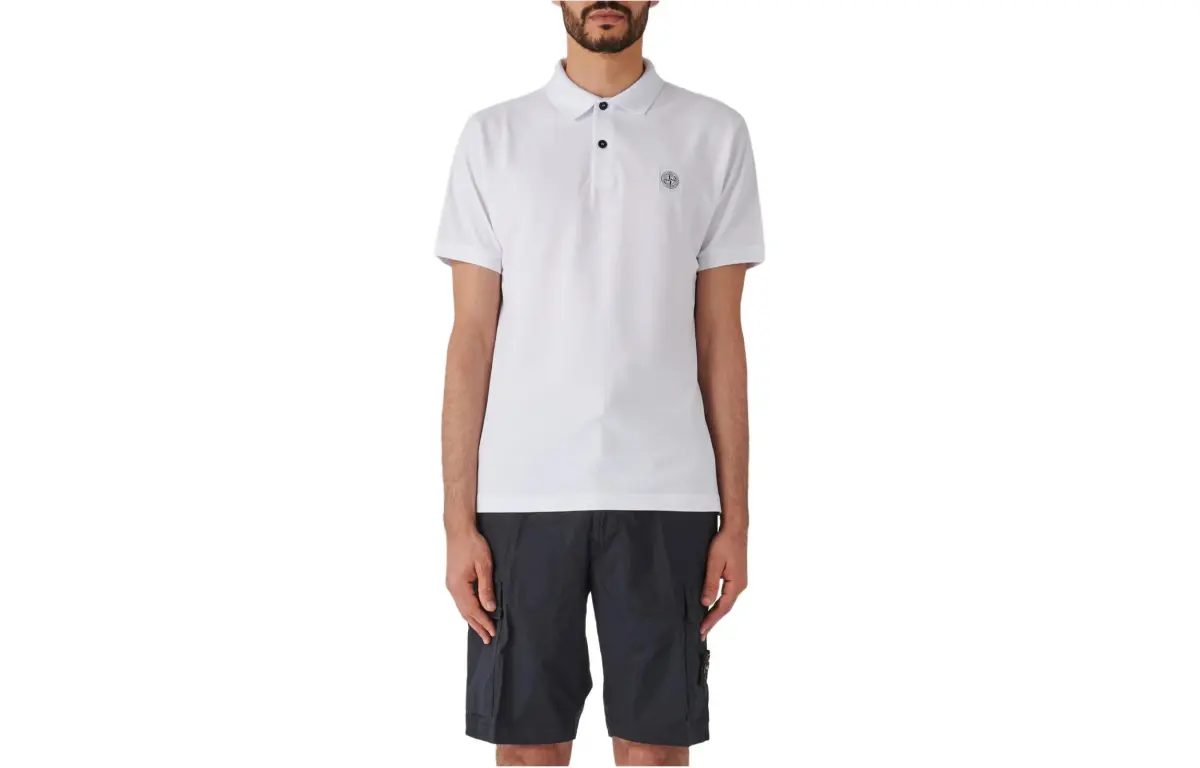 STONE ISLAND Polo Shirt Men's White