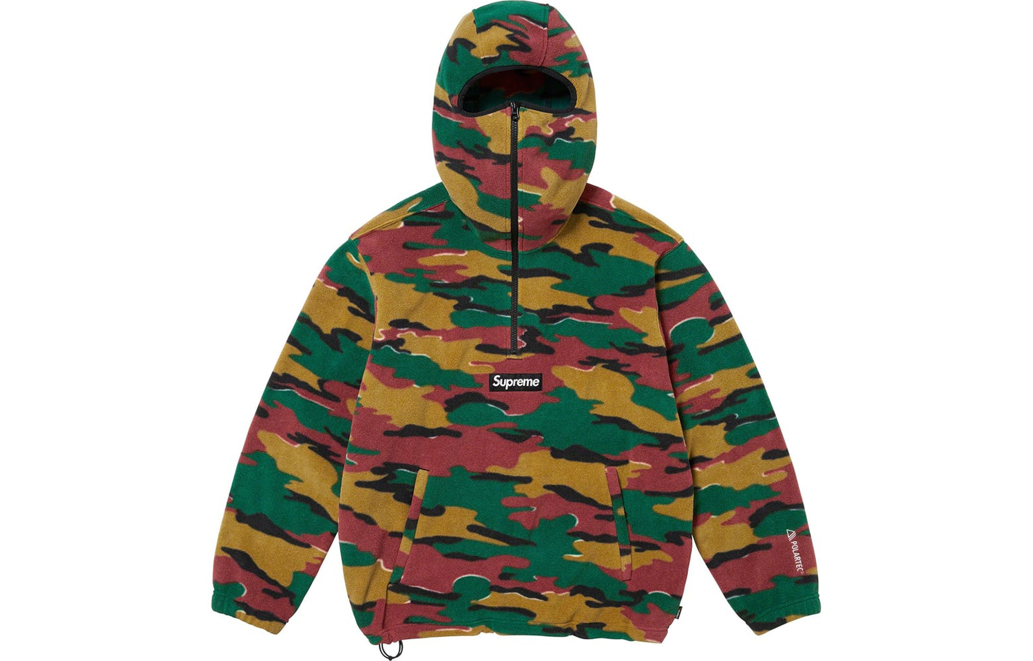 Supreme Polartec Facemask Half Zip Hooded Sweatshirt