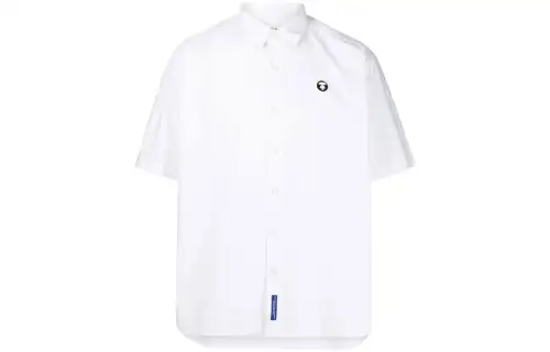 A BATHING APE Logo-patch Button-up Shirt