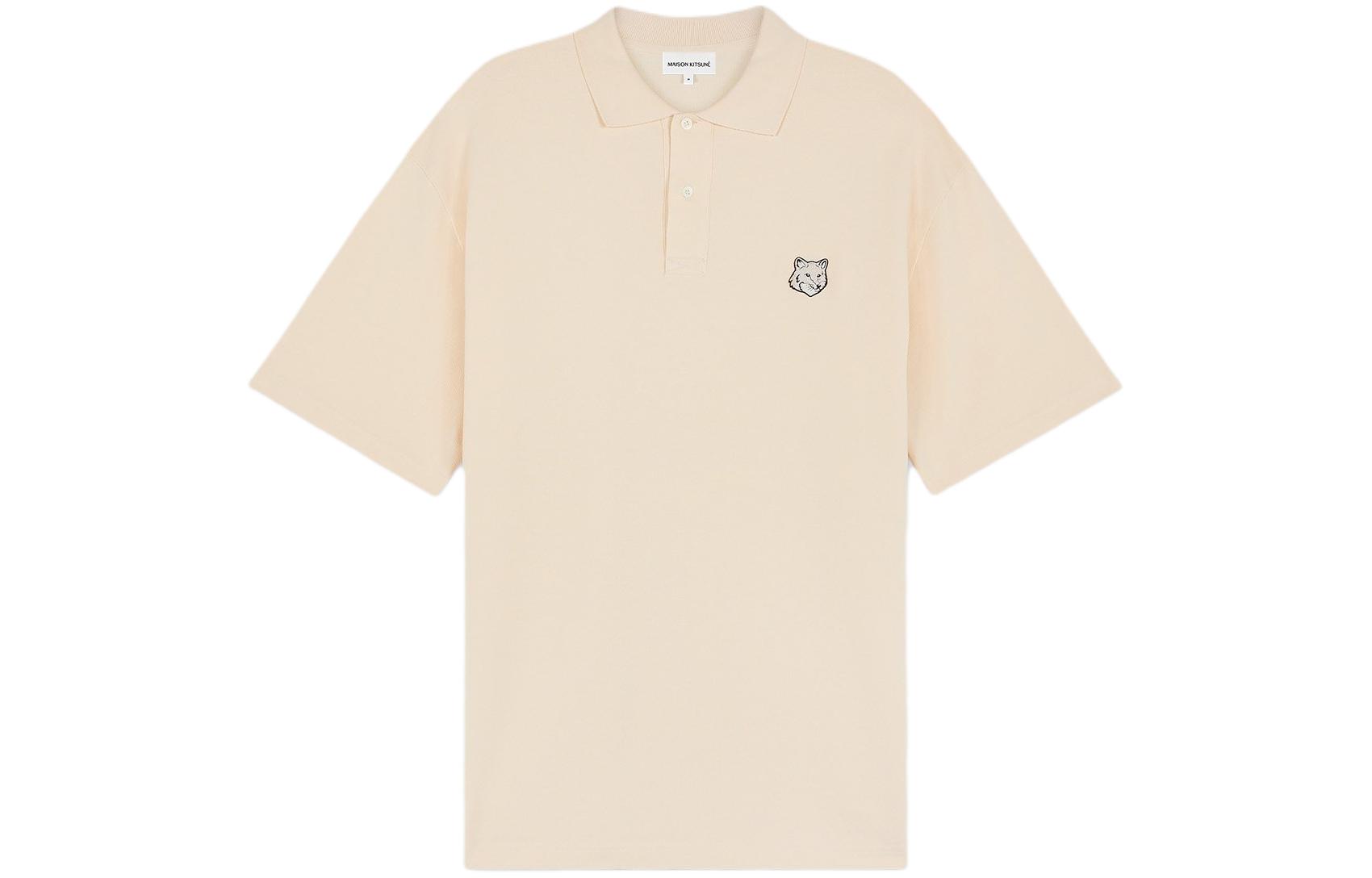 Мужская футболка Maison Kitsune SS24 (светло-желтая)