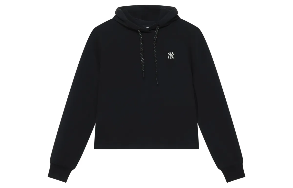 MLB New York Yankees Basic Collection 24FW Short Hoodie Unisex Black