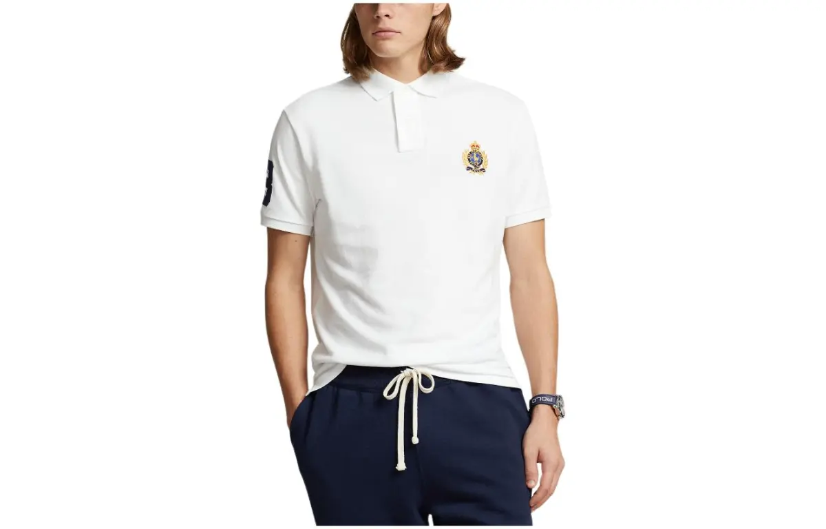 Polo Ralph Lauren SS24 Polo Shirt Custom Slim Fit Men's White