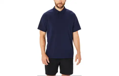 ASICS Polo Shirt Men's Dark Blue
