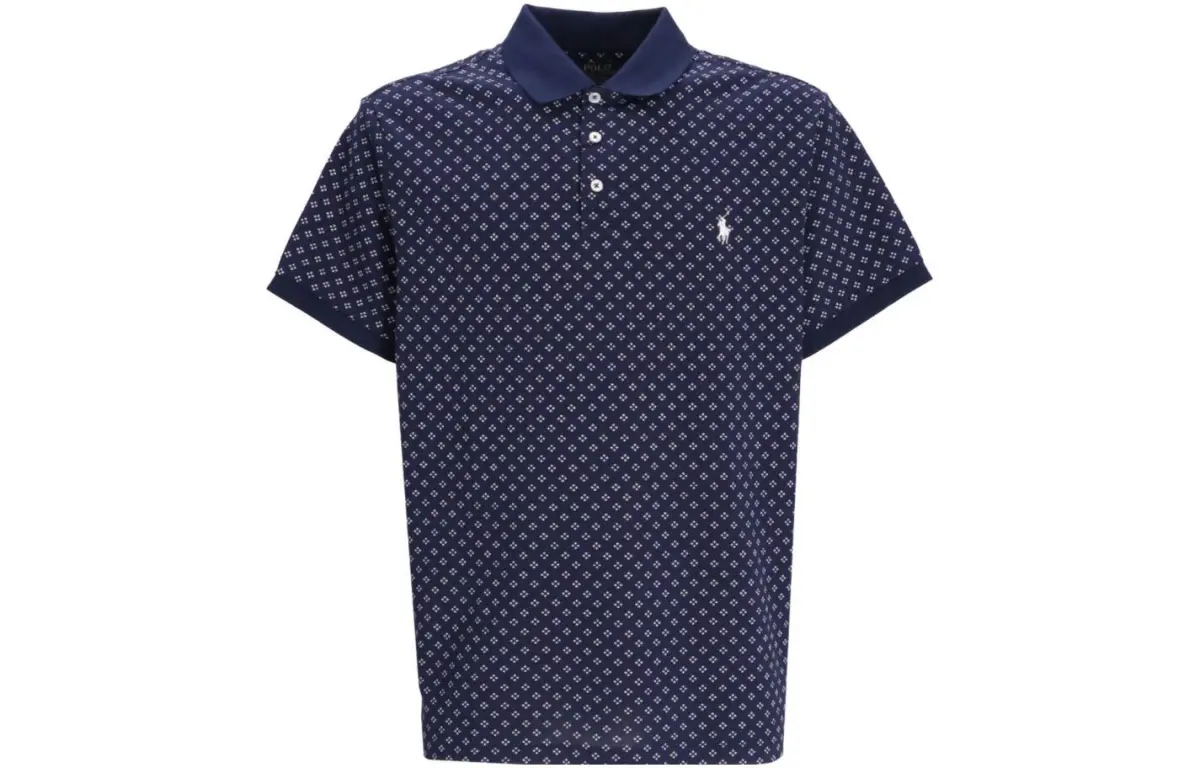 Polo Ralph Lauren Polo Shirt Custom Slim Fit Men's Marine Blue