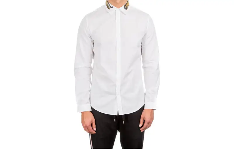 GUCCI Shirts Men's White Lapel Moderate Other