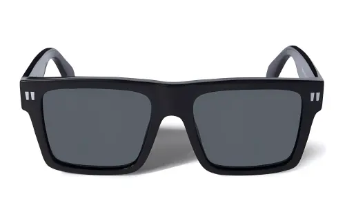 OFF WHITE Lawton Square Sunglasses Black/Dark Grey