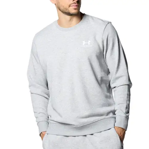 Under Armour Essential Terry Crews Sweatshirt Men's Modern Gray Color