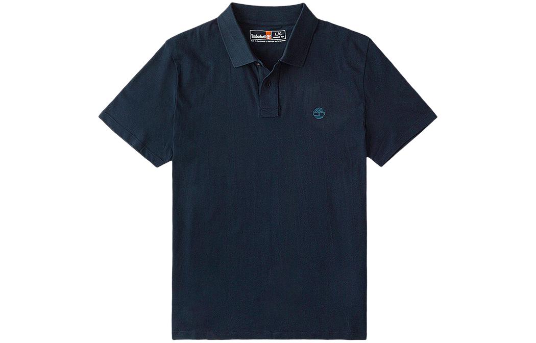 Мужская футболка Timberland Timberland LogoPolo (темно-синяя)