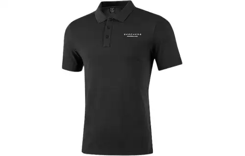 Skechers Polo Shirt Men's Carbon Black