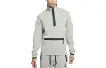 Nike Sweatshirts Men's Mica Green Stand Collar Moderate Regular