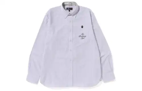 A BATHING APE Shirts Men's Gray Moderate