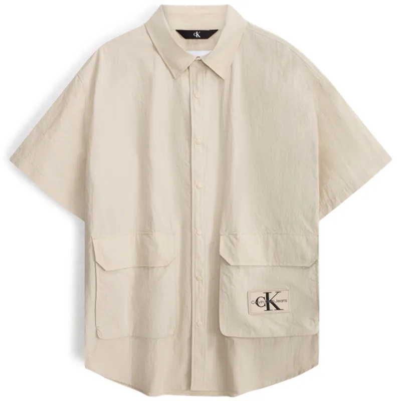 CALVIN KLEIN Shirt Men's Light Khaki
