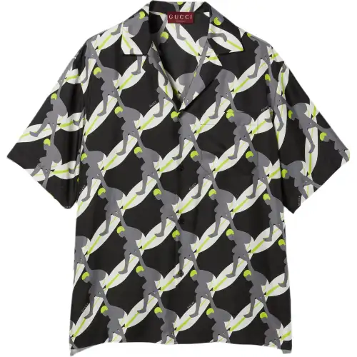 GUCCI Printed Technical Poplin Swim Short