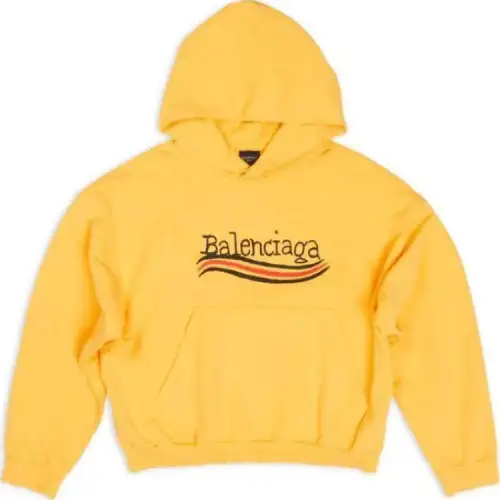 Balenciaga FW24 Sweatshirt Regular Fit Unisex Yellow