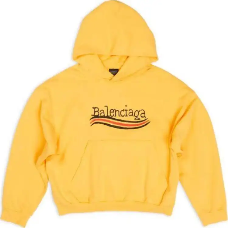 Balenciaga FW24 Sweatshirt Regular Fit Unisex Yellow
