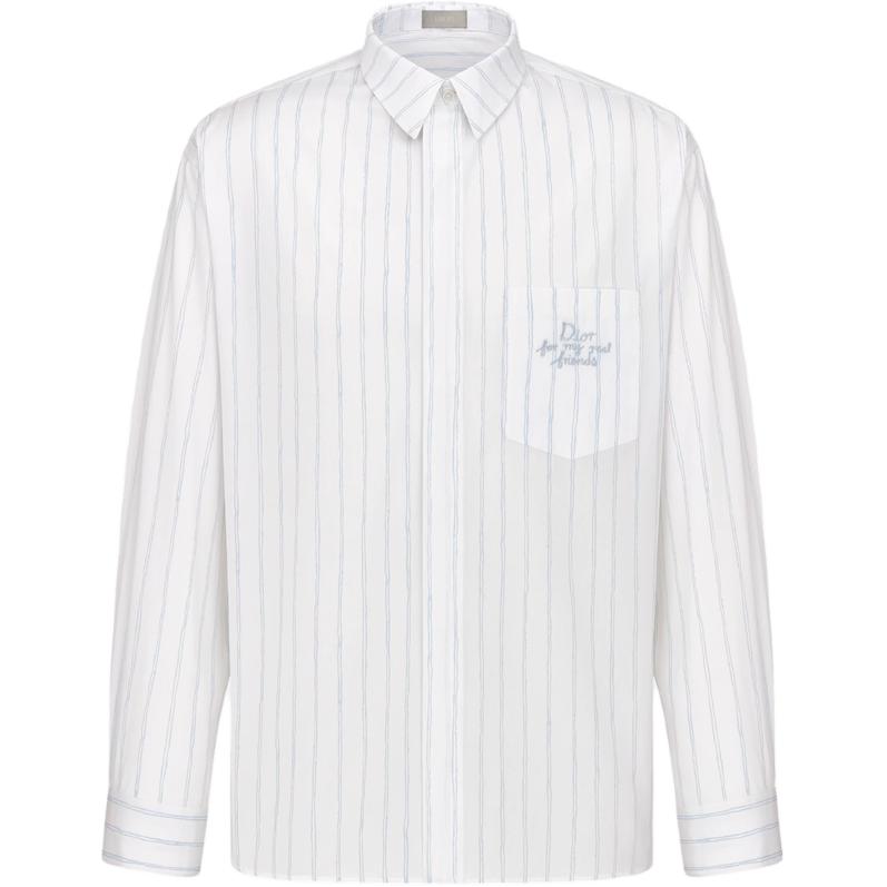 DIOR Homme X Hylton Nel Striped Oversized Shirt