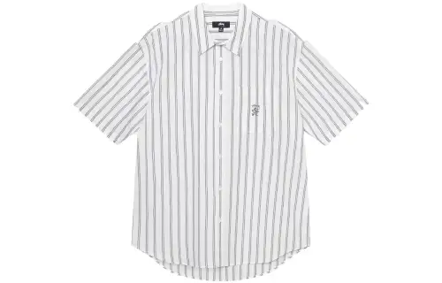 Stussy Boxy Striped Short Sleeve Shirt