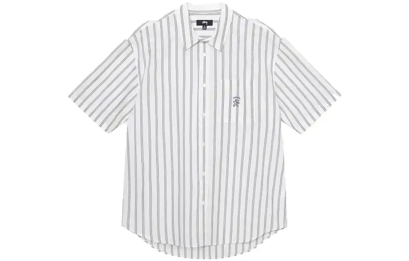 Stussy Boxy Striped Short Sleeve Shirt