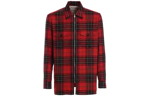 GUCCI Shirts Men's Red Lapel Moderate Other