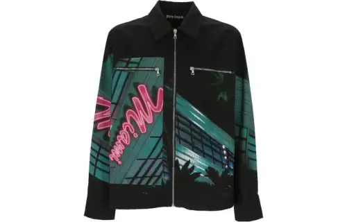 Palm Angels Miami-print cotton jacket