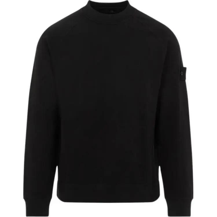 STONE ISLAND Logo Patch Crewneck Sweatshirt