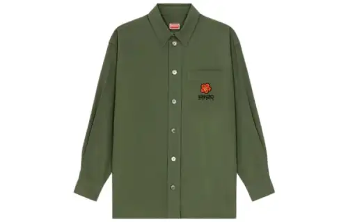 KENZO Boke Flower Embroidered Buttoned Shirt