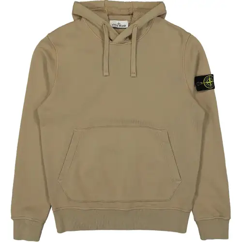STONE ISLAND Fleece Garment Dyed Hoodie