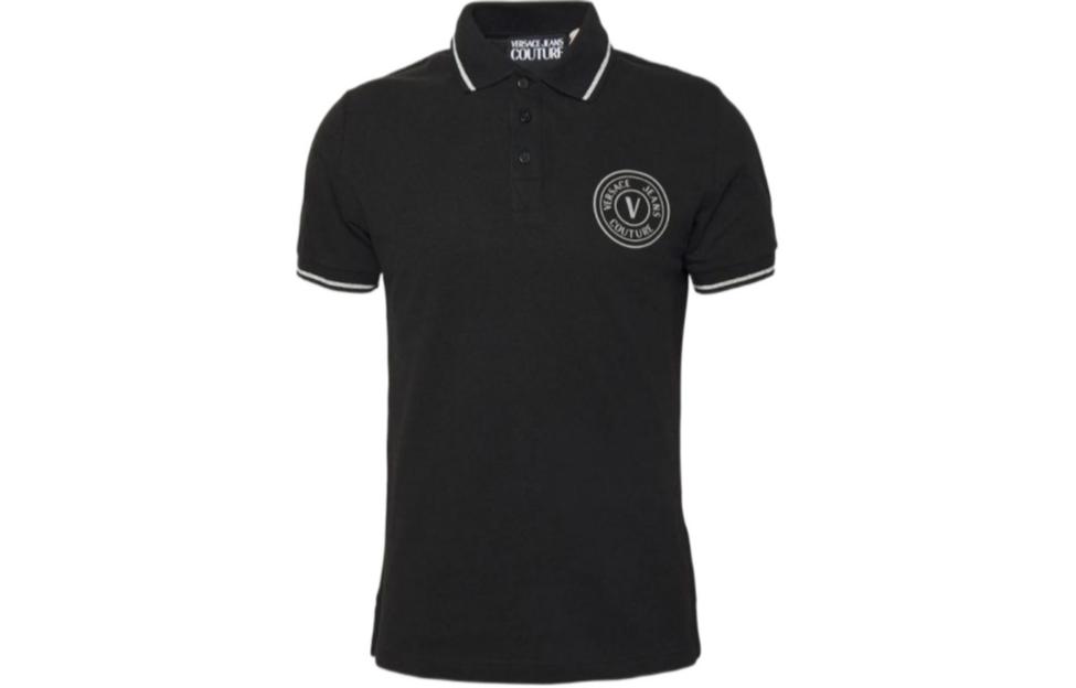 Мужская футболка-поло Versace VERSACE JEANS COUTURE LogoPolo (черная)