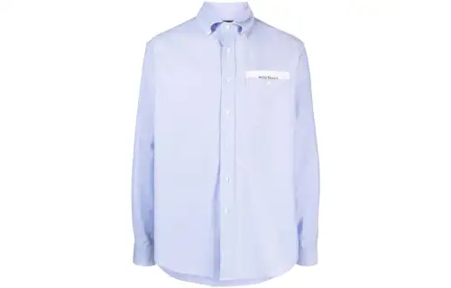 Palm Angels Sartorial-tape cotton shirt