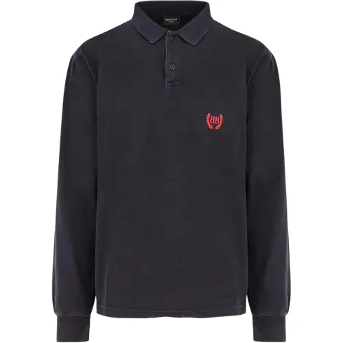 Balenciaga Laurel Destroyed Long Sleeved Polo Shirt
