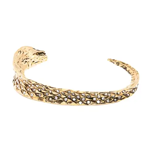 SAINT LAURENT Stainless Steel Bangles Women's Gold