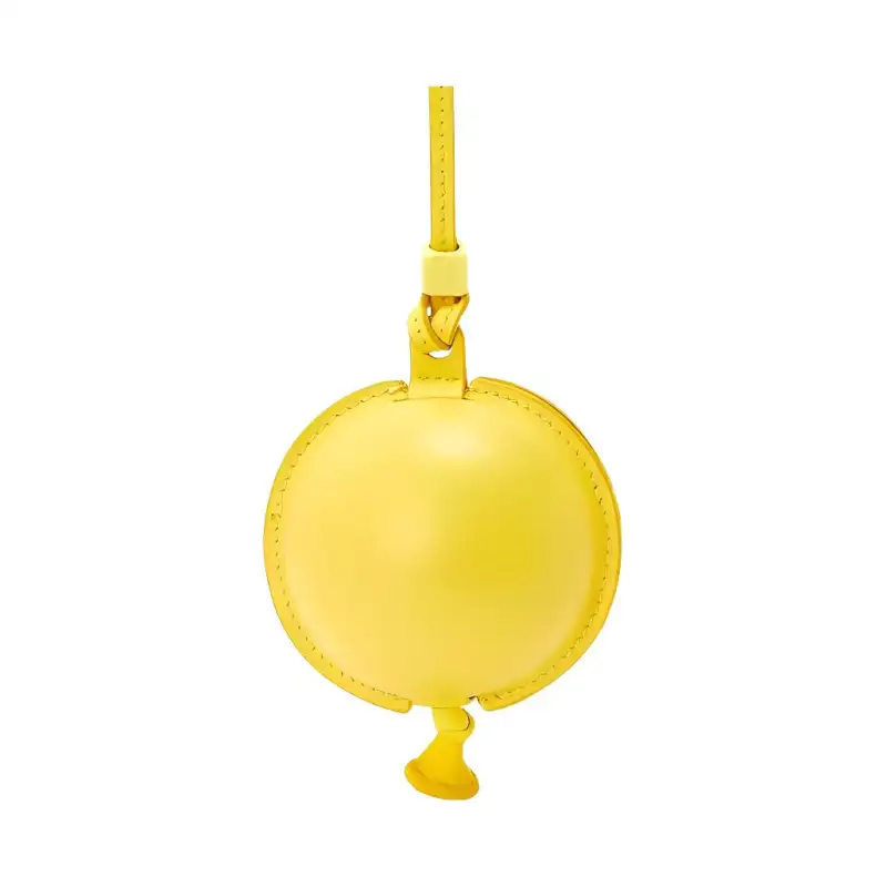 LOEWE Cow Leather Coin Purse Women's Yellow
