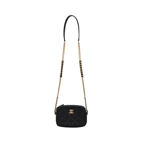 CHANEL Caviar Cow Leather Camera Bag, Shoulder Bag, Crossbody Bag Women's Black