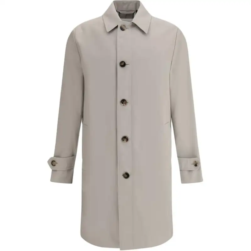 Burberry Single Breasted Long Sleeved Coat