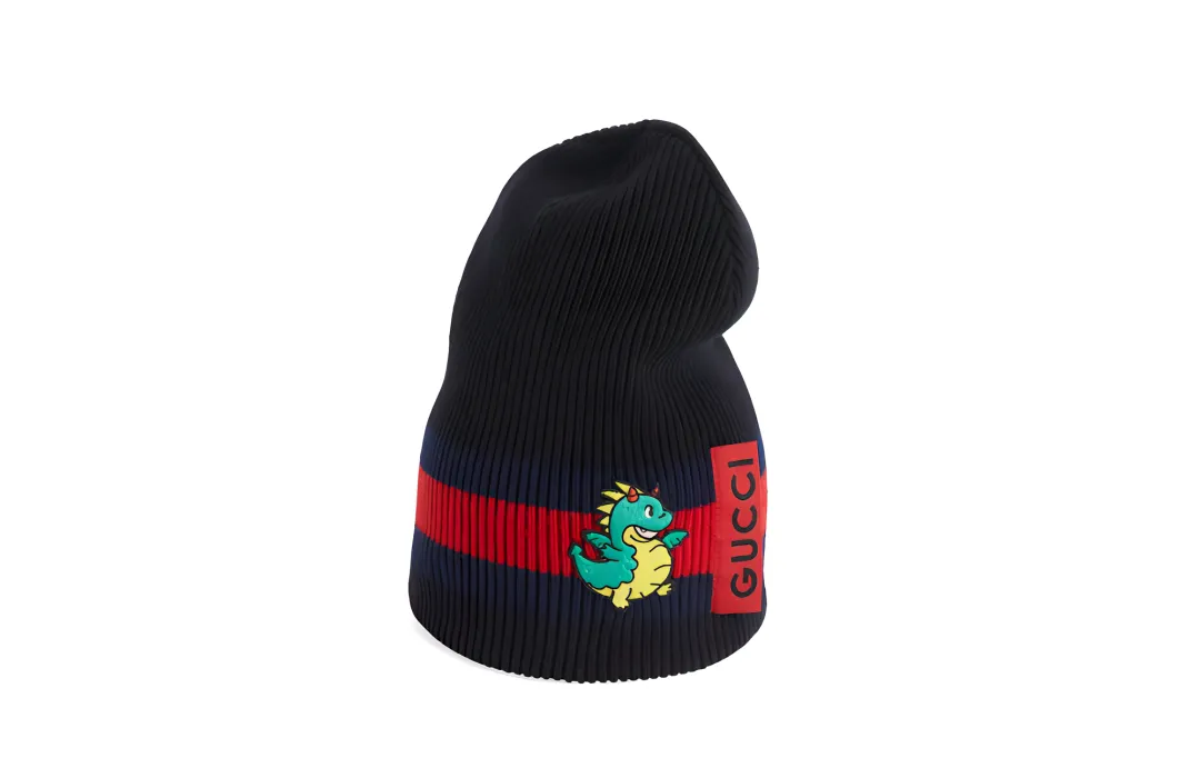 GUCCI Wool Beanies Unisex Black
