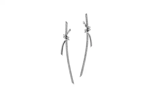 TIFFANY & CO. Earrings Women's Silver
