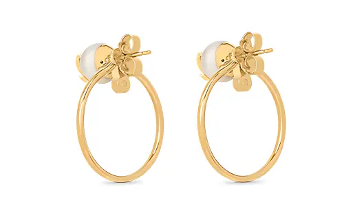 LOUIS VUITTON Eclipse Earrings Women's Gold