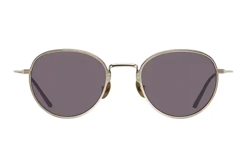PRADA Pure Titanium Round Sunglasses Men's Silver