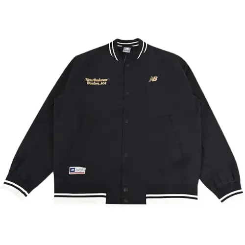 New Balance Athleisure Baseball Jacket Men's Black