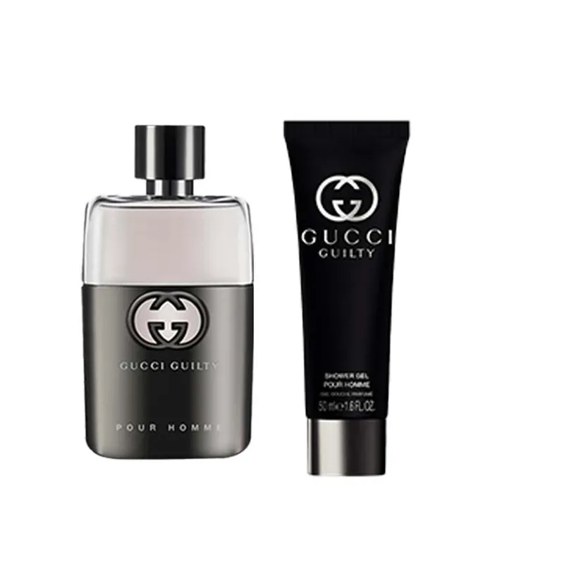 GUCCI Sinful Love Men Light Perfume, Shower Gel Perfume Set Woody, Eau De Toilette 50ml+50ml