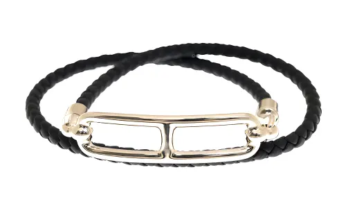 HERMES Roulis Wristbands Women's Black