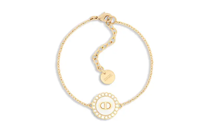 DIOR Resin, Glass, Metal Bracelets Women's Gold