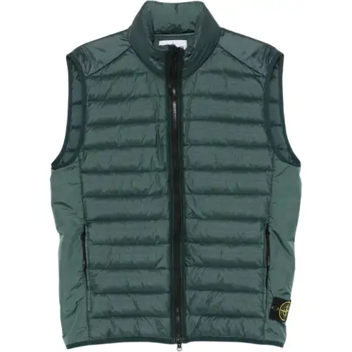 STONE ISLAND Compass Patch High Neck Padded Gilet