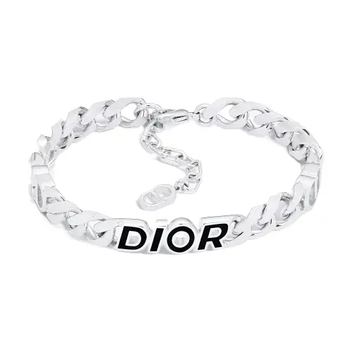 DIOR Brass, Resin Bracelets Men's Silver