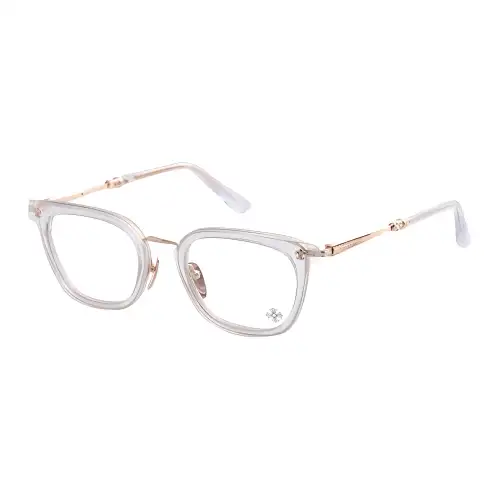 Chrome Hearts Square Eyeglass Frames Unisex Gray
