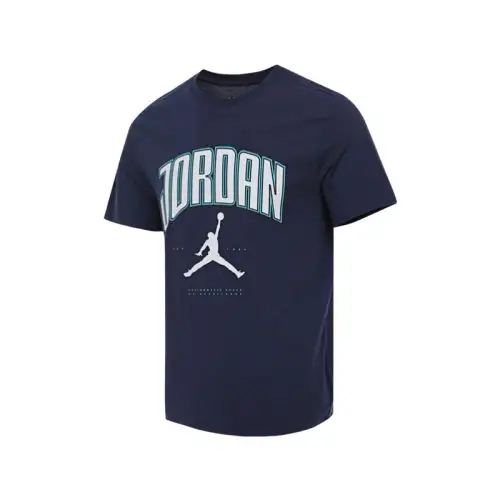 Jordan CITY 88 CREW T Shirt Men's Marine Blue